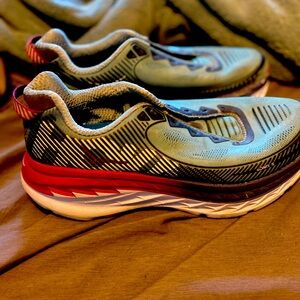 Hoka size 9 running shoe blue/pink
